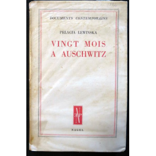 Vingt mois à Auschwitz de Pelagia Lewinska aux éditions Nagel