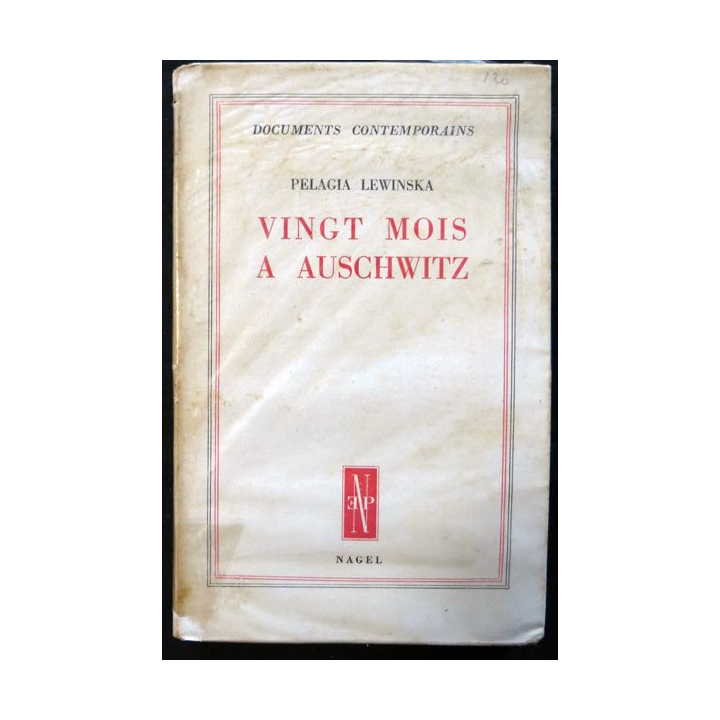 Vingt mois à Auschwitz de Pelagia Lewinska aux éditions Nagel