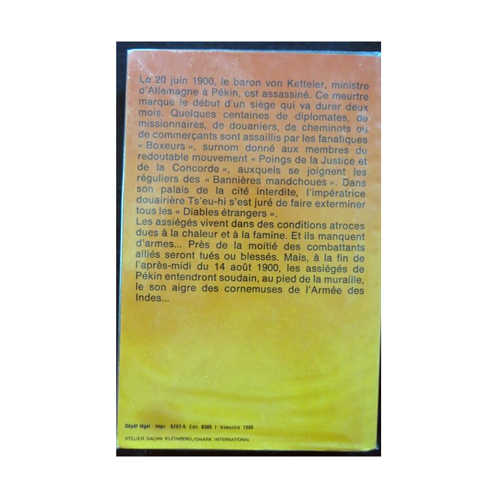 l'été rouge de Pekin de Jean Mabire aux éditions Le Livre de Poche