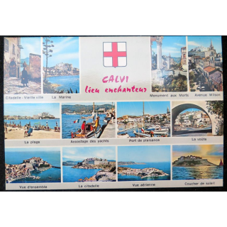 Carte postale de Calvi en Corse Lieu enchanteur