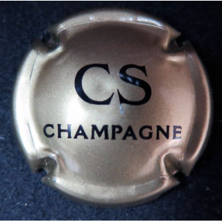 Capsule Muselet de bouteille de champagne Comte de Senneval n° 4a or et noir
