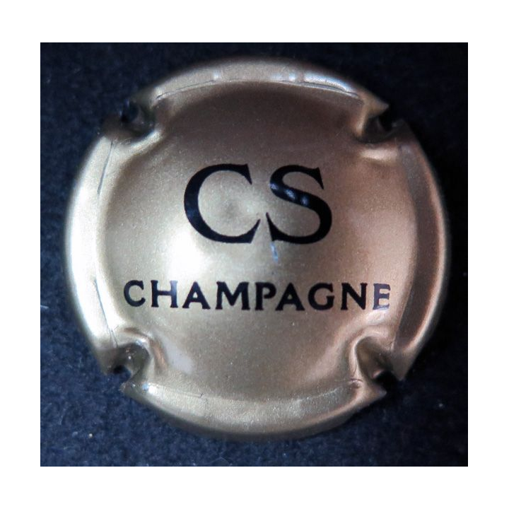 Capsule Muselet de bouteille de champagne Comte de Senneval n° 4a or et noir