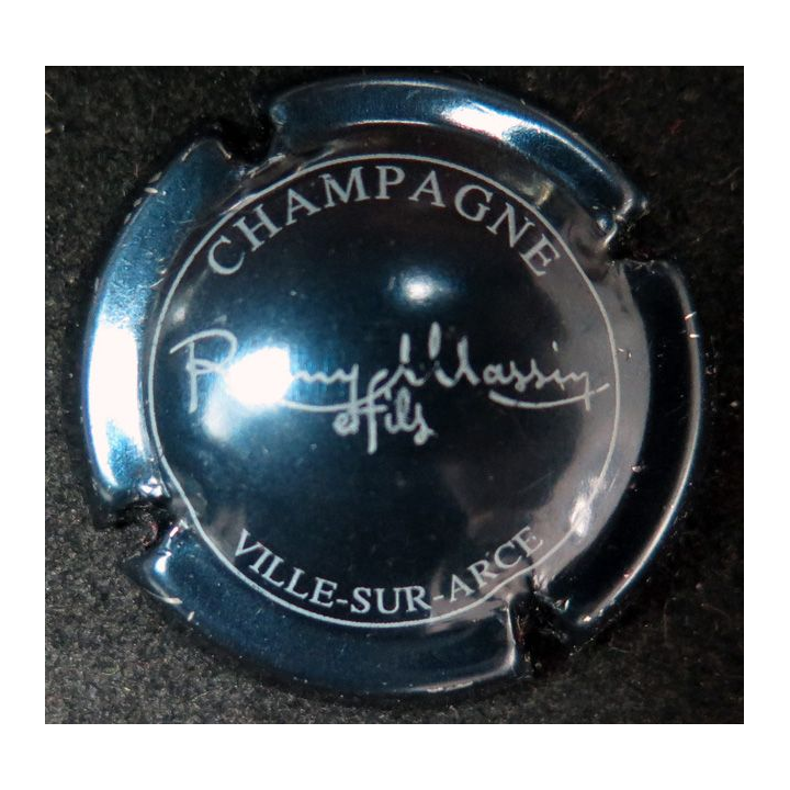 Capsule Muselet de bouteille de champagne MASSIN Rémy n° 15 marron et crème