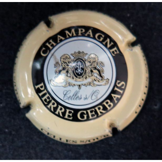 Capsule Muselet de bouteille de champagne GERBAIS Pierre n° 5 contour crème