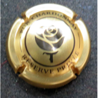 Capsule Muselet de bouteille de champagne HENRIOT n° 56 Cuivre et noir 