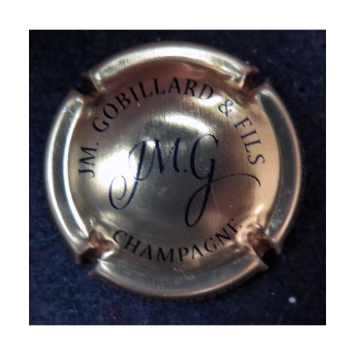 Capsule Muselet de bouteille de champagne JM Gobillard & Fils n° 29a Or et noir