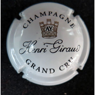 Capsule Muselet de bouteille de champagne GIRAUD Henri n° 5 Blanc et noir