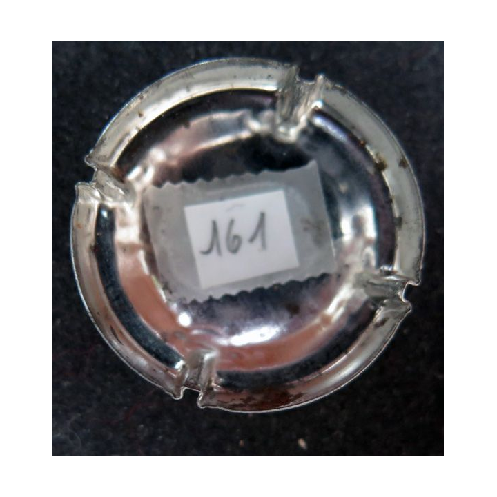 Capsule Muselet de bouteille de champagne GIRAUD Henri n° 5 Blanc et noir