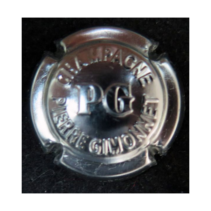 Capsule Muselet de bouteille de champagne GIMONNET Pierre n° 15b estampée métal