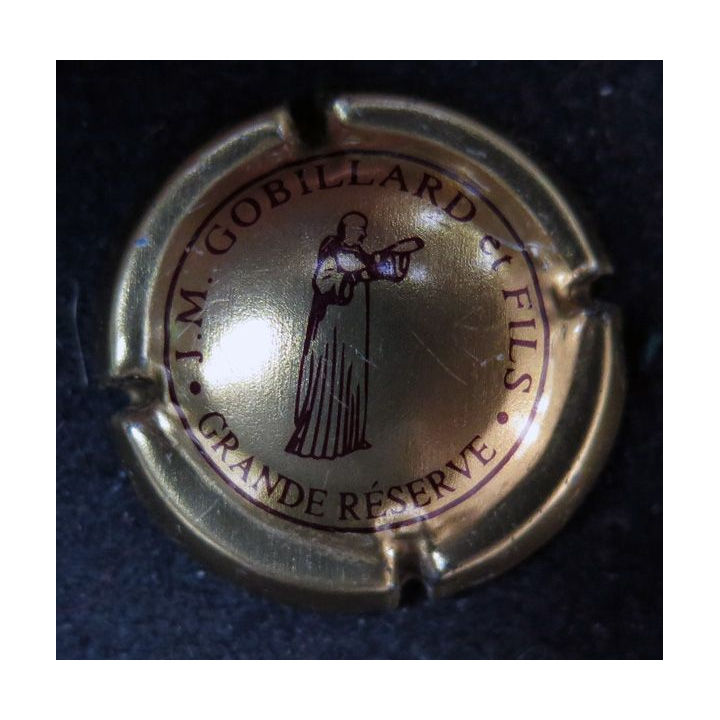 Capsule Muselet de bouteille de champagne GOBILLARD J.M. et Fils n° 5 Or Grande réserve