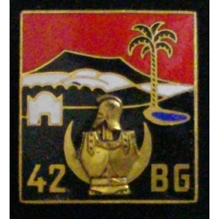 42°BG : 42°BATAILLON DU GÉNIE en émail