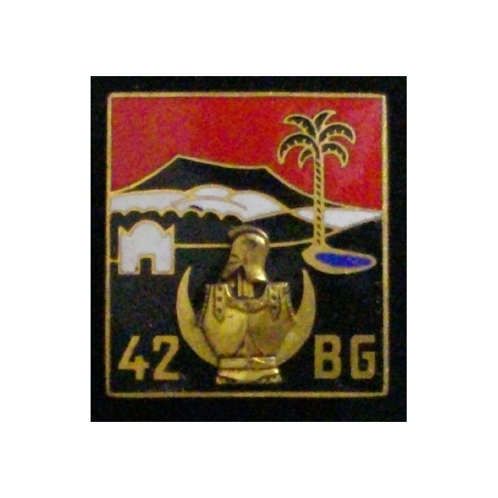 42°BG : 42°BATAILLON DU GÉNIE en émail