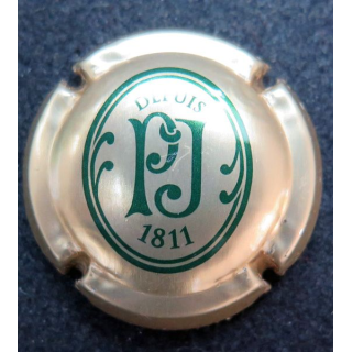 Capsule Muselet de bouteille de champagne PERRIER-JOUET n° 75 Vert foncé et Or