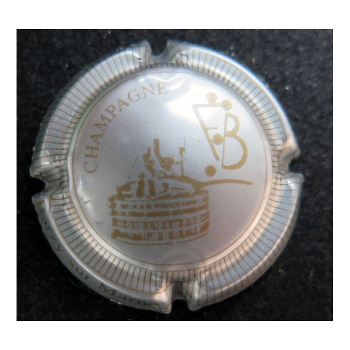 Capsule Muselet de bouteille de champagne FAY-BERJOT n° 1c pressoir argent 