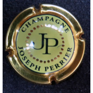 Capsule Muselet de bouteille de champagne JOSEPH PERRIER n° 80 jaune, contour or