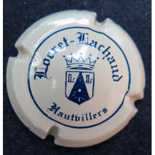 Capsule Muselet de bouteille de champagne LOCRET-LACHAUD n° 3  Crème et Bleu