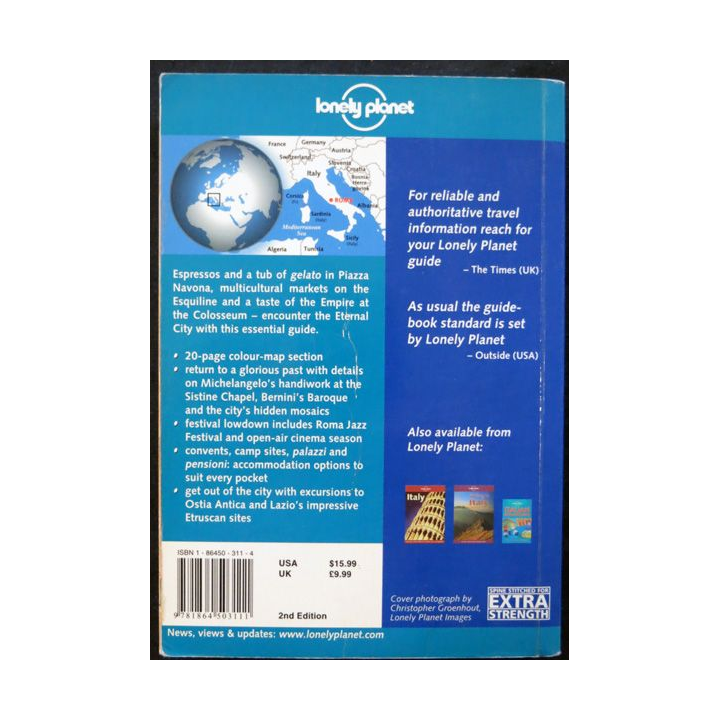 Rome guide Lonely Planet  de Sally Webb aux éditions Lonely Planet Publications