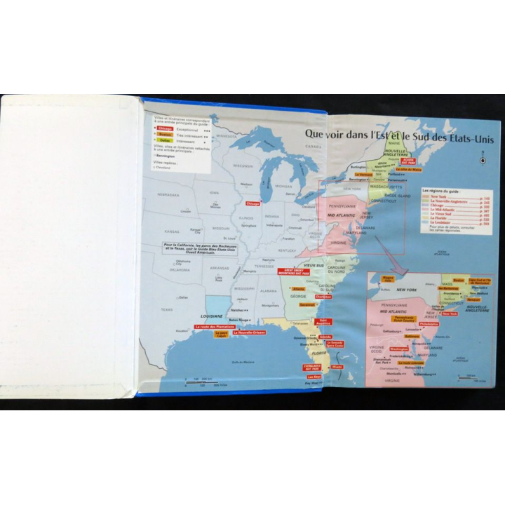 Guides Bleus : Etats Unis Est et Sud aux éditions Hachette 2008