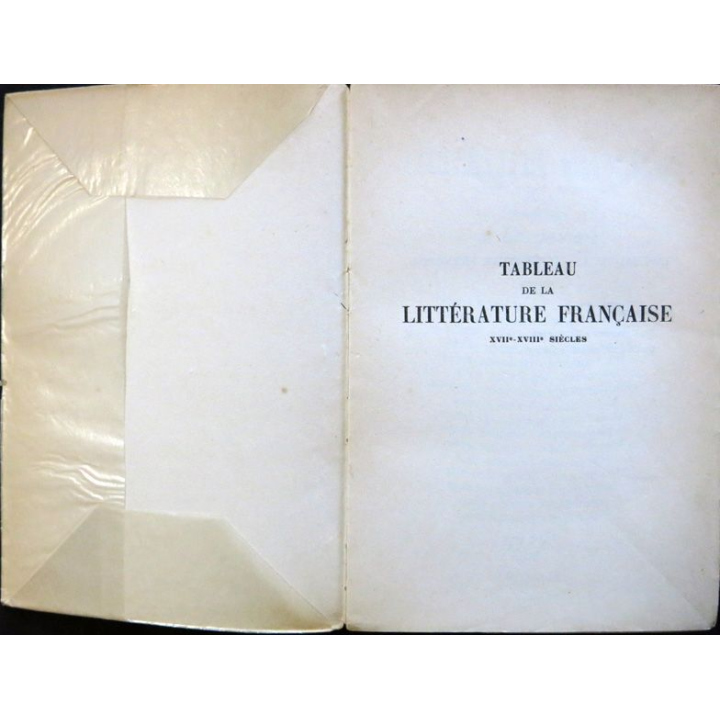 Tableau de la littérature française de Corneille à Chénier de André Gide aux éditions Gallimard 1939