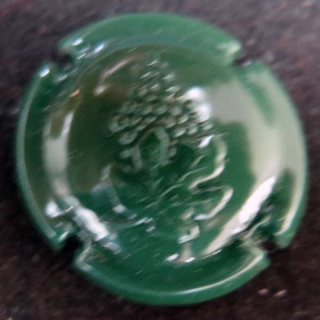 Capsule Muselet de bouteille  de crémant Val de Loire BOUVET LADUBAY n° 60c Vert foncé