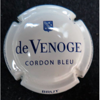Capsule Muselet de bouteille de champagne DE VENOGE n° 274 crème pâle brut