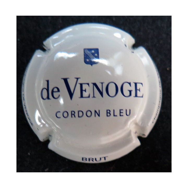 Capsule Muselet de bouteille de champagne DE VENOGE n° 274 crème pâle brut