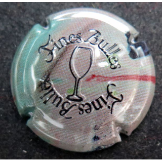 Capsule Muselet de bouteille de vins de Loire FINES BULLES n° 10 camouflé estampé