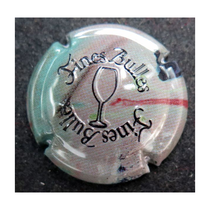 Capsule Muselet de bouteille de vins de Loire FINES BULLES n° 10 camouflé estampé