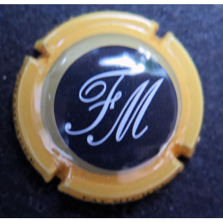 Capsule Muselet de bouteille de champagne Faÿ Michel orange