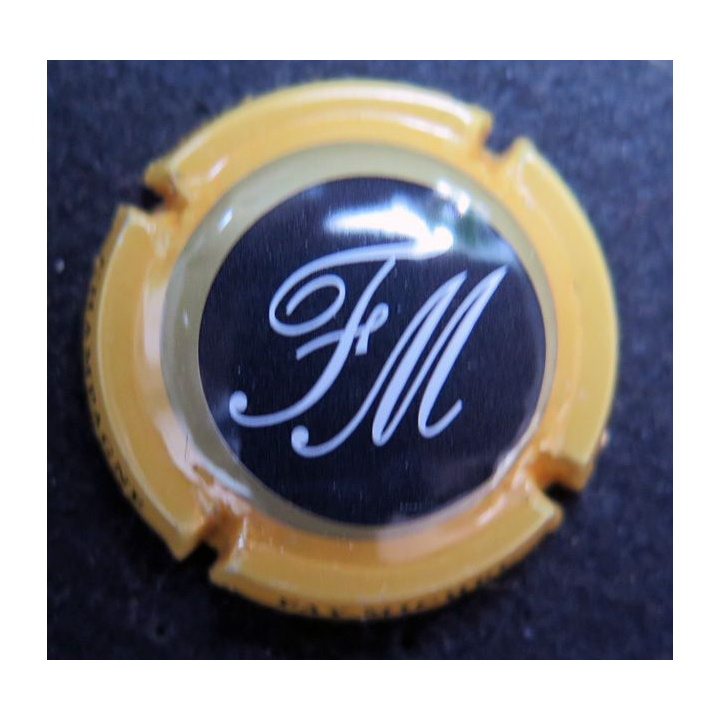 Capsule Muselet de bouteille de champagne Faÿ Michel orange