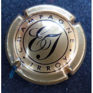 Capsule Muselet de bouteille de Champagne IRROY n° 4 Or et noir