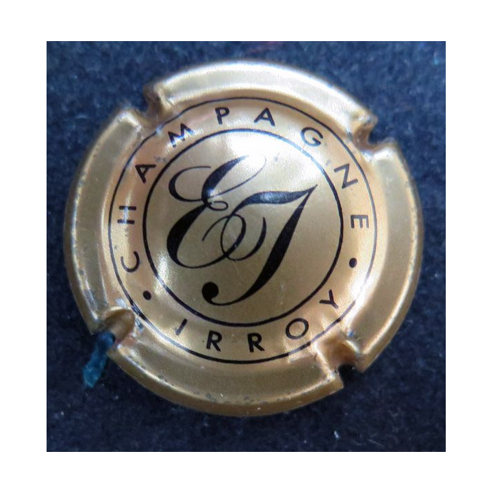 Capsule Muselet de bouteille de Champagne IRROY n° 4 Or et noir