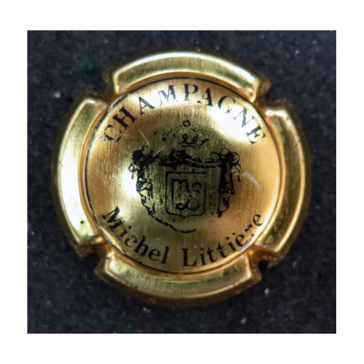 Capsule Muselet de bouteille de Champagne LITTIERE Michel n° 1