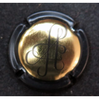 Capsule Muselet de bouteille de champagne PELLETIER (Veuve) n° 1 Or et Noir
