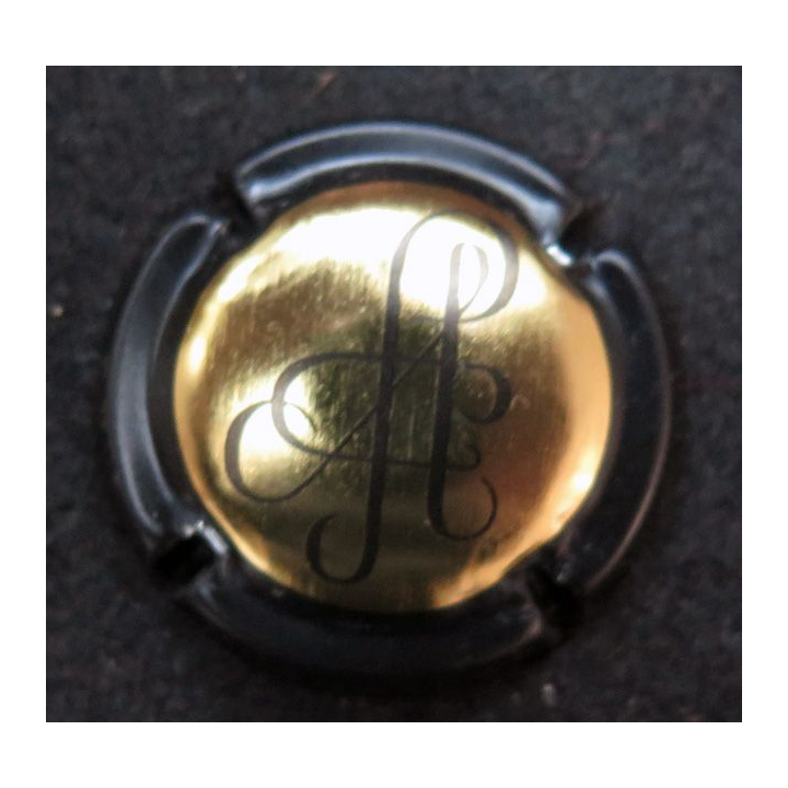 Capsule Muselet de bouteille de champagne PELLETIER (Veuve) n° 1 Or et Noir