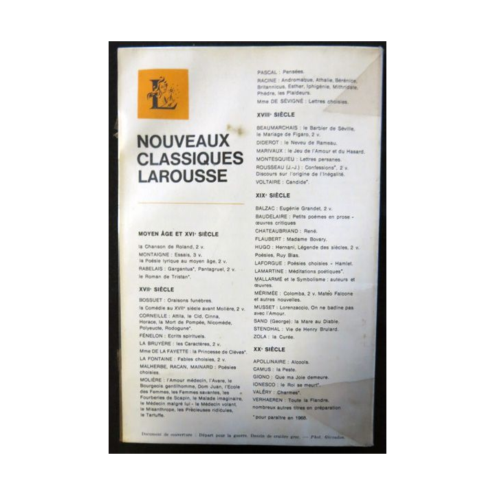 Nouveaux Classiques Larousse : Iphigénie de Daniel Achach aux éditions Librairie Larousse