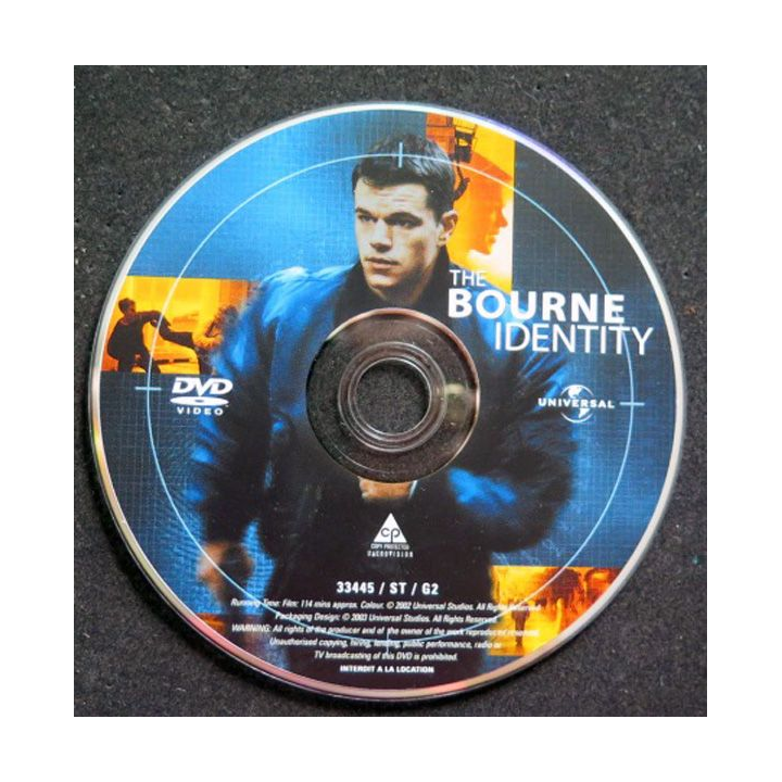 DVD THE BOURNE IDENTITY et THE BOURNE SUPREMACY avec Matt Damon