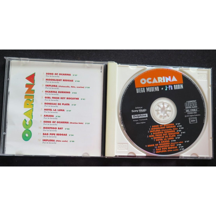 DISQUE CD OCARINA Diego Modena Jean-Philippe Audin