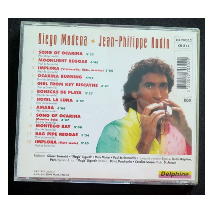 DISQUE CD OCARINA Diego Modena Jean-Philippe Audin