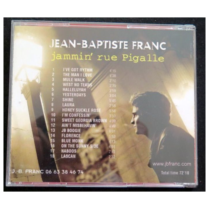 DISQUE CD Jean-Baptiste Franc Jammin' rue Pigalle