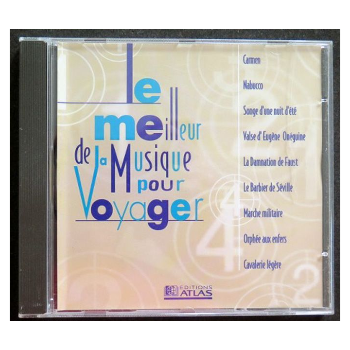 DISQUE CD Le meilleur de la musique pour voyager