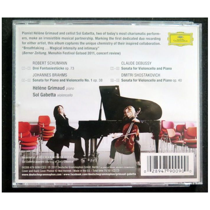 DISQUE CD Duo Hélène Grimaud Sol Gabetta