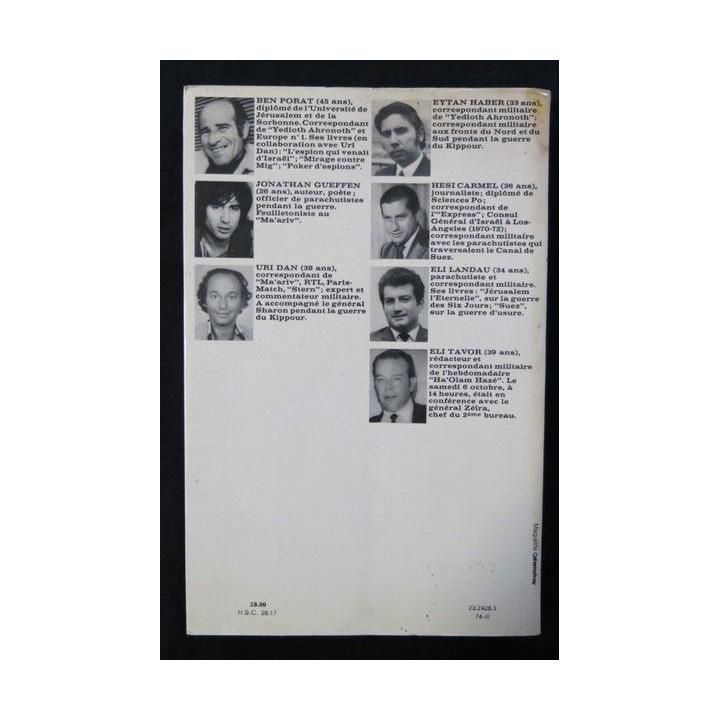 Kippour de Ben Porat, Uri Dan, Eli Tavor aux éditions Hachette Littérature 1974