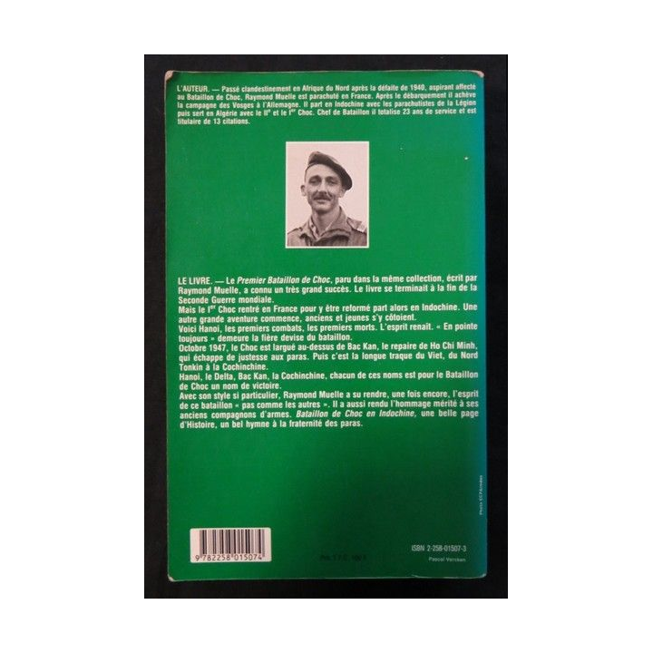 1° bataillon de choc en Indochine 1947-1948 de Raymond Muelle aux éditions Presses de la Cité