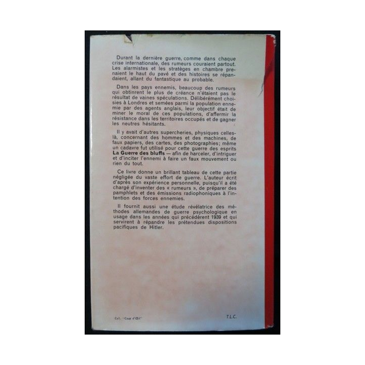 La guerre des Bluffs de John Baker White aux éditions Presses de la Cité