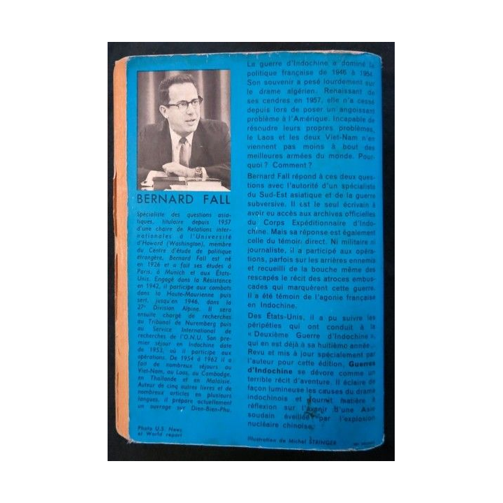 Guerres d'Indochine France 46 / 54, Amérique 1957 de Bernard Fall aux éditions J'ai Lu