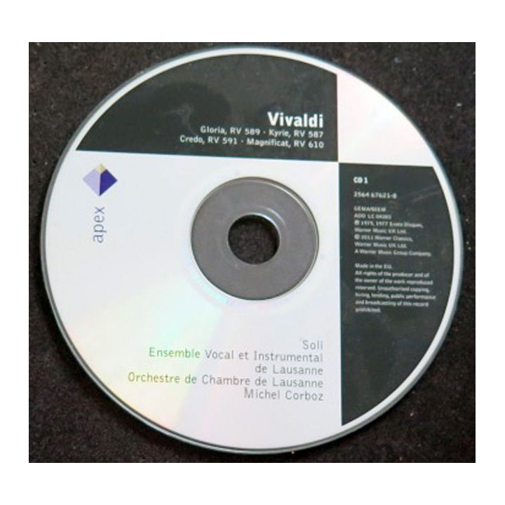 4 DISQUES CD VIVALDI Sacred music ensemble vocal de Lausanne