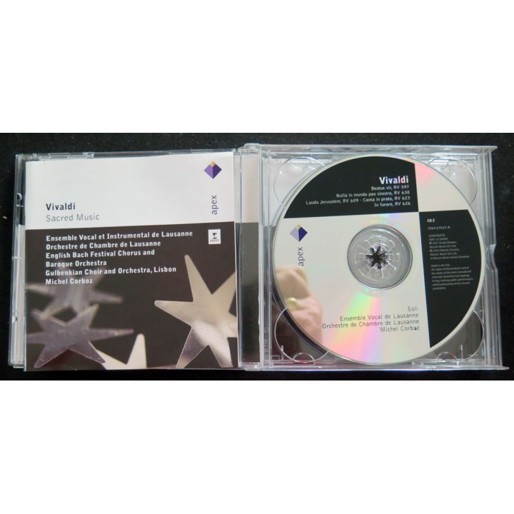 4 DISQUES CD VIVALDI Sacred music ensemble vocal de Lausanne