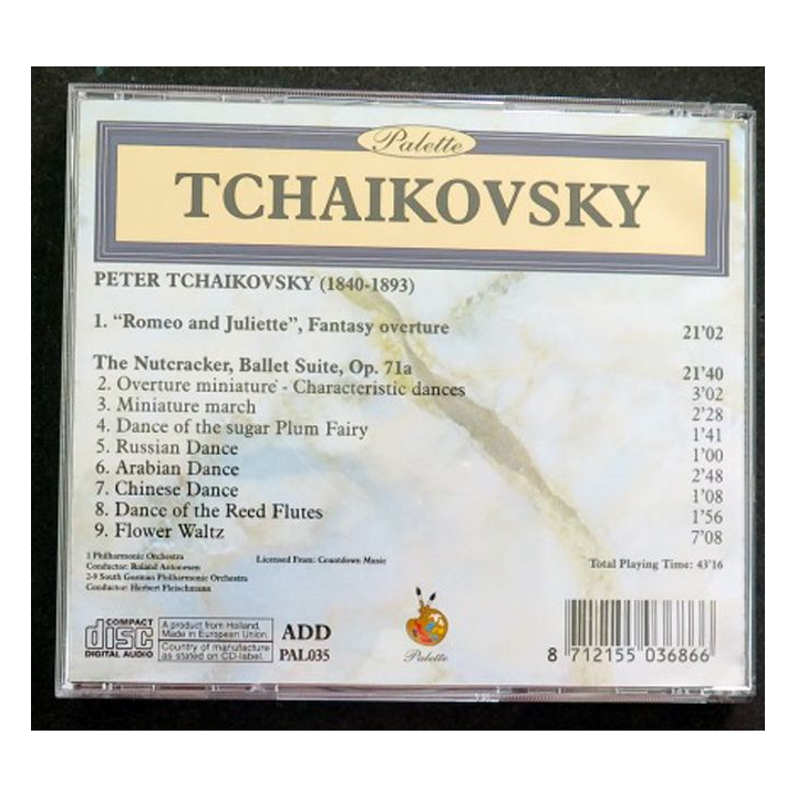 DISQUE CD TCHAIKOVSKY "The Nutcracker" Roméo et Juliette