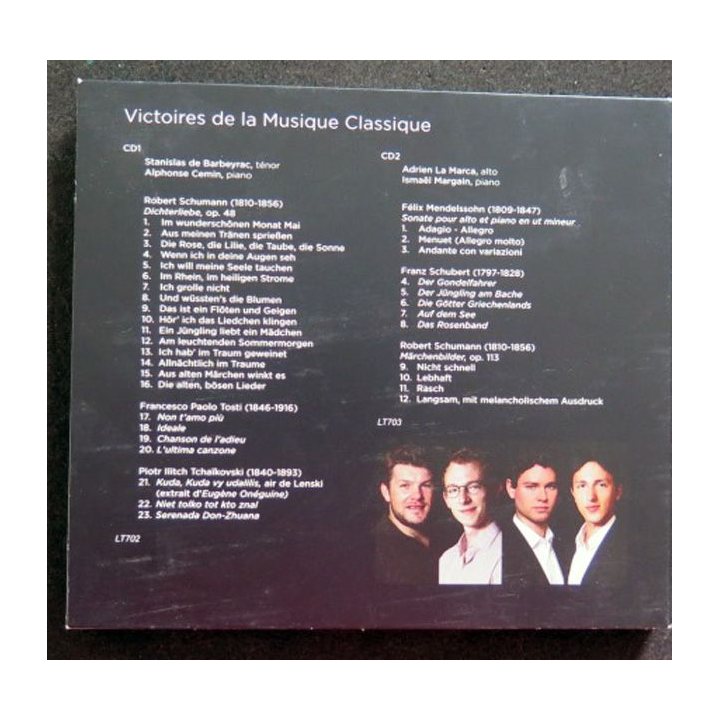 2 DISQUES CD Victoires de la Musique Classique De Barbeyrac, Cemin,